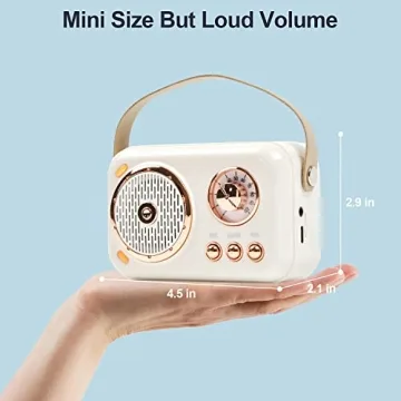 Retro Bluetooth Karaoke Speaker Set Perfect for Kids and Adults