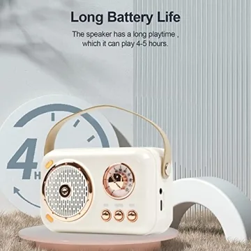 Retro Bluetooth Karaoke Speaker Set Perfect for Kids and Adults