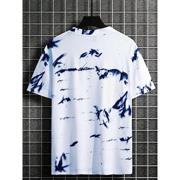 SOLY HUX Men's Tie Dye T-Shirt - Stylish Summer Tee