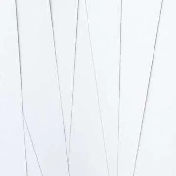 American Crafts 12 x 12-inch White AC Cardstock 60 Sheet Pack, Textured Cardstock, Heavyweight, Whit...