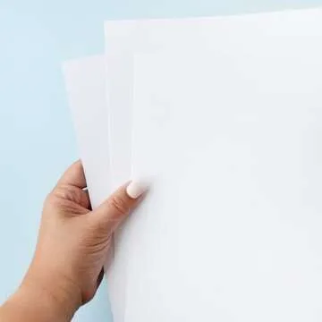 American Crafts 12 x 12-inch White AC Cardstock 60 Sheet Pack, Textured Cardstock, Heavyweight, White Craft Paper, Use for Scrapbooking & Card Making