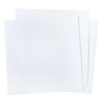 American Crafts 12 x 12-inch White AC Cardstock 60 Sheet Pack, Textured Cardstock, Heavyweight, White Craft Paper, Use for Scrapbooking & Card Making