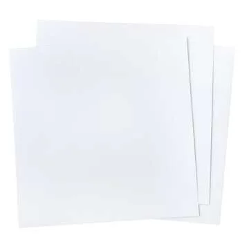 American Crafts 12 x 12-inch White AC Cardstock 60 Sheet Pack, Textured Cardstock, Heavyweight, White Craft Paper, Use for Scrapbooking & Card Making
