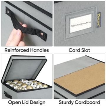 BALEINE Ornament Storage Box - Secure & Stylish Holiday Solution