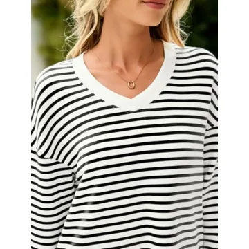 Glamaker Women's Soft V Neck Sweatshirt for Comfort