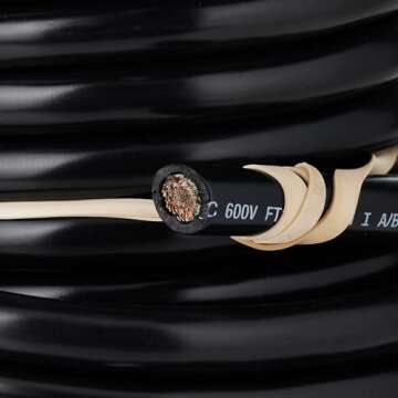 Ancor 114002 Tinned Copper Battery Cable - Durable 25ft