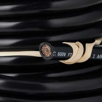 Ancor 114002 Tinned Copper Battery Cable - Durable 25ft