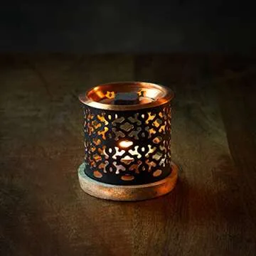 Aromafume Palo Santo Incense Bricks (2 Trays x 9 Pieces Each) with Snowflake Exotic Incense Diffuser | Ideal for deepened Spirituality, Meditation, Purification, Relaxation, Healing & Rituals