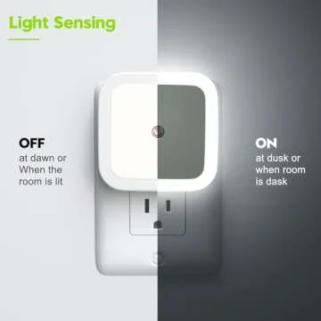Sujeet Night Light 4 Pack Plug-in LED for Home Safety