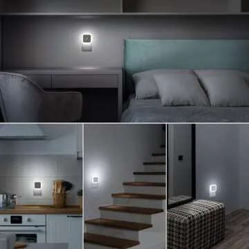 Sujeet Night Light 4 Pack Plug-in LED for Home Safety