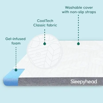 Sleepyhead Twin XL Cooling Gel Infused Mattress Topper