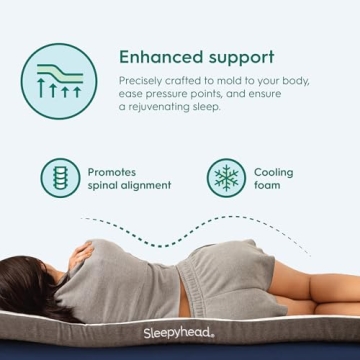 Sleepyhead Twin XL Cooling Gel Infused Mattress Topper