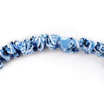 DRESHOW 6 Pack Headbands for Women Boho Headbands Vintage Flower Printed Criss Cross Elastic Head Wrap