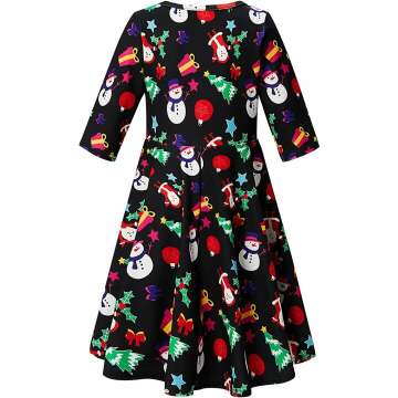 BFUSTYLE Girl Print Dress