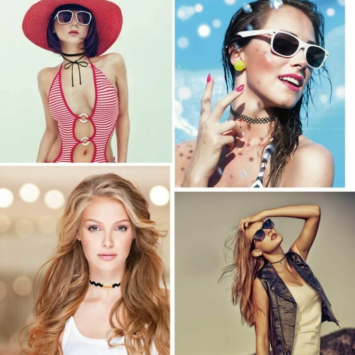 PAXCOO 32 PCS Choker Necklace Set for Women & Girls