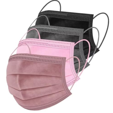 ZIYE 100 Pcs Non-medical Multicolor Disposable Face Masks, Breathable Non-woven Maskial Mouth Cover ...