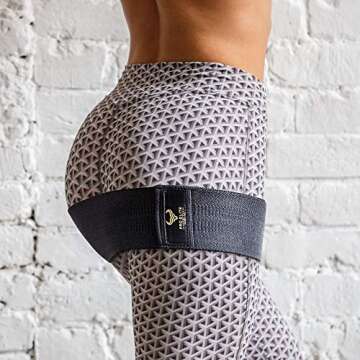 Pro Elite Lifestyle Fabric Resistance Bands Set - 3 Booty Bands for Women and Men - Non-Slip, Durable Workout Bands for Leg and Butt Exercise - Includes 2 Sliding Discs, Fitness Guide, and Travel Bag