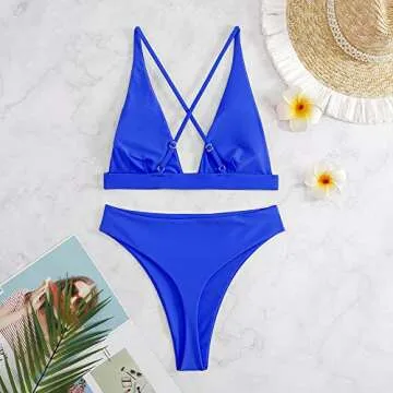 Fatty Tiger High Waisted Thong Bikini Set for Women