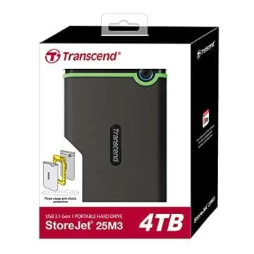 Transcend 4TB SJ25M3 Portable Rugged Hard Drive