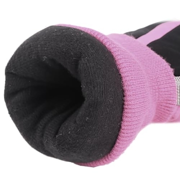 MAGARROW Kids Winter Warm Gloves Windproof Water-Resistant Snow Boys Girls Sport Gloves (Light Pink, 4-6 Years)