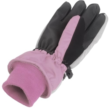 MAGARROW Kids Winter Warm Gloves Windproof Water-Resistant Snow Boys Girls Sport Gloves (Light Pink, 4-6 Years)