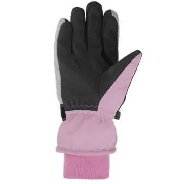 MAGARROW Kids Winter Warm Gloves Windproof Water-Resistant Snow Boys Girls Sport Gloves (Light Pink, 4-6 Years)