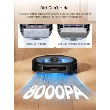 Eureka J20 Robot Vacuum, Auto Mop & Auto-Empty Technology