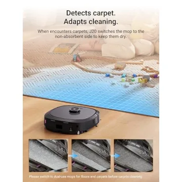 Eureka J20 Robot Vacuum, Auto Mop & Auto-Empty Technology