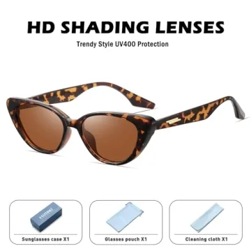 Fozono Retro Cat Eye Sunglasses UV400 Protection Trendy