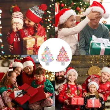 Brightown Valentine's Day Ceramic Christmas Tree Night Light