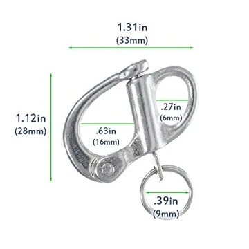 Durable Stainless Steel 33mm Quick Release Snap Shackle