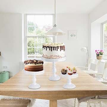 Hedume Elegant 10-Set Cake Stands for All Occasions