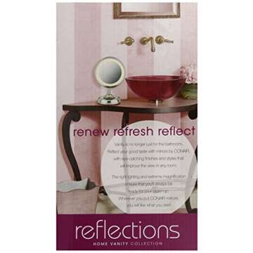 Conair Double-Sided Lighted Mirror with Magnification