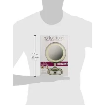 Conair Double-Sided Lighted Mirror with Magnification
