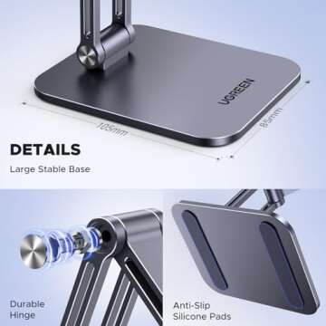 UGREEN Magnetic Phone Stand for iPhone - Adjustable & Durable