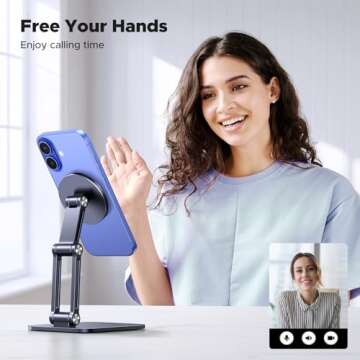 UGREEN Magnetic Phone Stand for iPhone - Adjustable & Durable