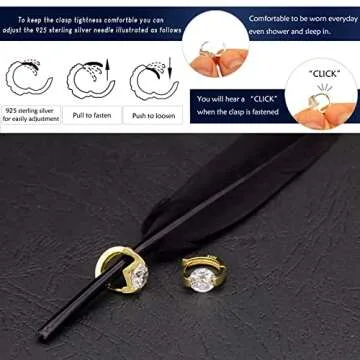 NEOSHOW Gold Plated Hoop Earrings for Women
