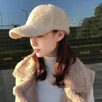 Warm Winter Fuzzy Baseball Cap for Men and Women