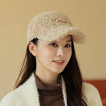 Warm Winter Fuzzy Baseball Cap for Men and Women