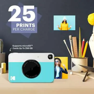 Kodak PRINTOMATIC Camera & ZINK Paper Bundle