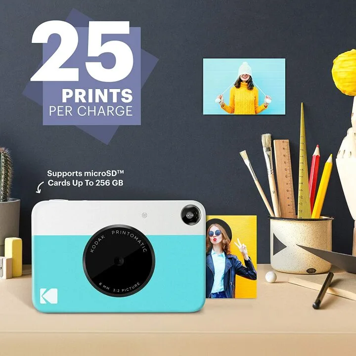 Kodak PRINTOMATIC Camera & ZINK Paper Bundle