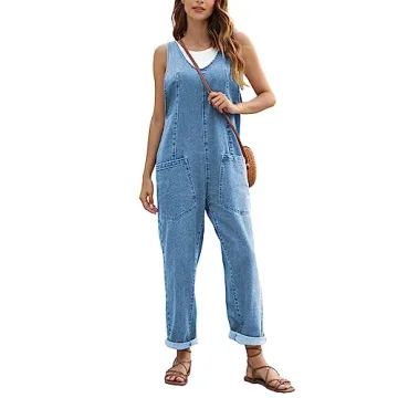 GREAIDEA Denim Jumpsuits for Women - Stylish & Comfy