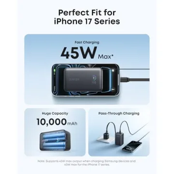 Anker Nano Portable Charger with Retractable USB-C Cable