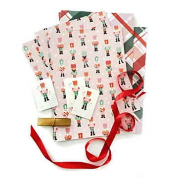 Itsy Belle Studio Christmas Wrapping Paper Set - Double Sided
