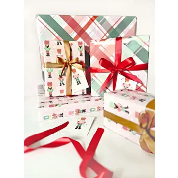 Itsy Belle Studio Christmas Wrapping Paper Set - Double Sided