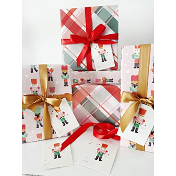 Itsy Belle Studio Christmas Wrapping Paper Set - Double Sided