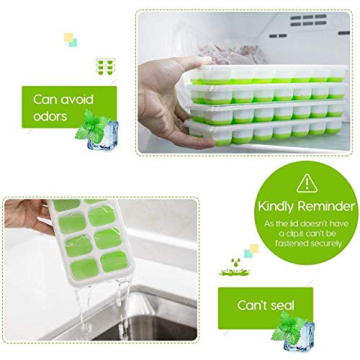Silicone Ice Cube Trays with Easy-Release Design