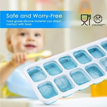 Silicone Ice Cube Trays with Easy-Release Design