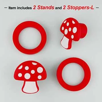 HOMDSG Dog Silicone Stoppers and Holder 2 Pack for Easy Prep