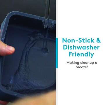 Prepd Cheat Sheets Lids - Silicone Bakeware Lid for Prepd Modular Sheet Pan Dividers - 4 Nonstick, Oven, Microwave, Dishwasher, Fridge & Freezer-Friendly Sheet Pan Divider Lids for Cooking & Storage